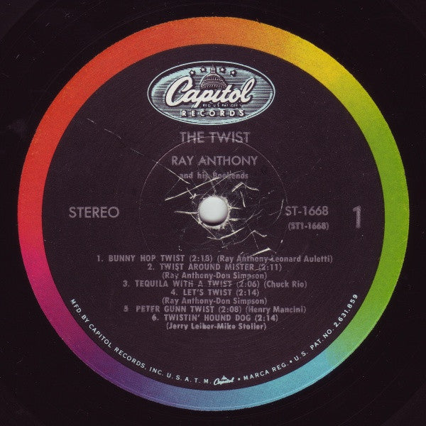 Ray Anthony & His Bookends : The Twist (LP, Album)