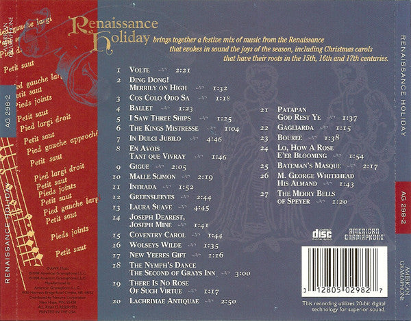 Chip Davis Presents London Symphony Orchestra Strings, Arnie Roth, Musica Anima, Pittsburgh Symphony Brass : Renaissance Holiday (CD, Album)