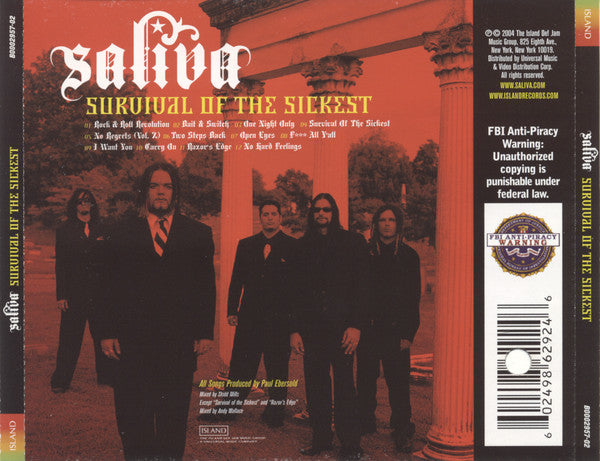 Saliva : Survival Of The Sickest (CD, Album)