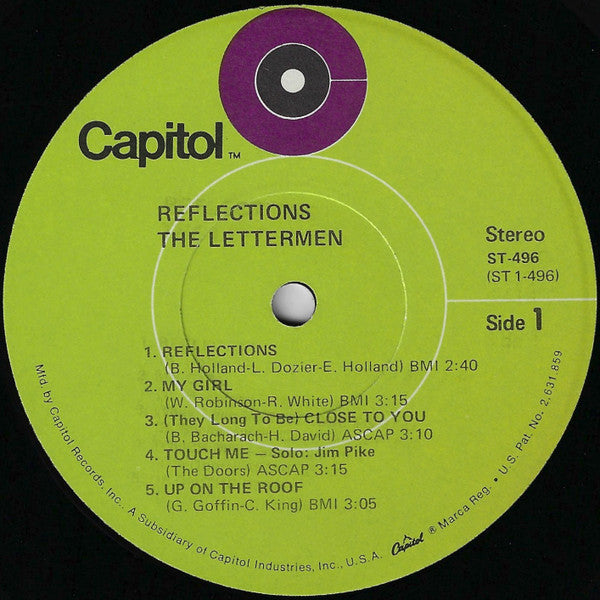 The Lettermen : Reflections (LP, Album, Los)
