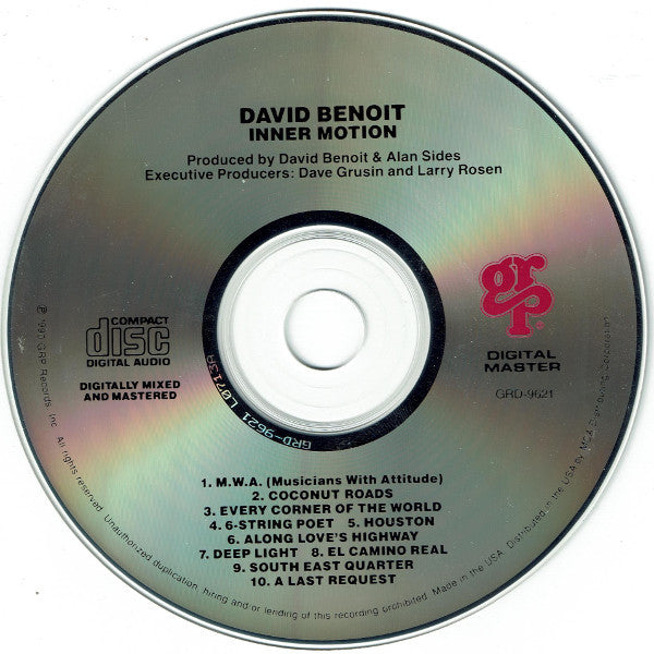 David Benoit : Inner Motion (CD, Album)