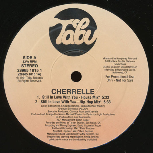 Cherrelle : Still In Love With You (12", Promo)