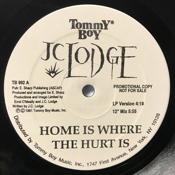 JC Lodge : Home Is Where The Hurt Is / Telephone Love (12", Promo)