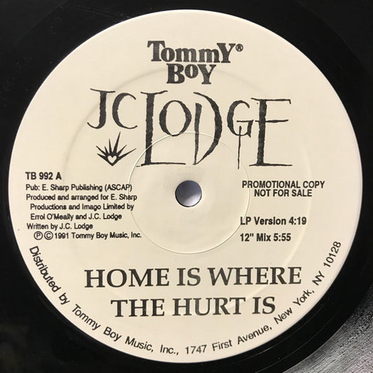 JC Lodge : Home Is Where The Hurt Is / Telephone Love (12", Promo)