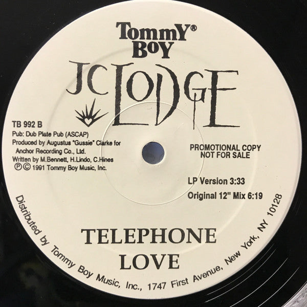 JC Lodge : Home Is Where The Hurt Is / Telephone Love (12", Promo)
