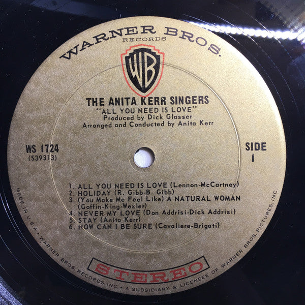 The Anita Kerr Singers : All You Need Is Love (LP, Album)