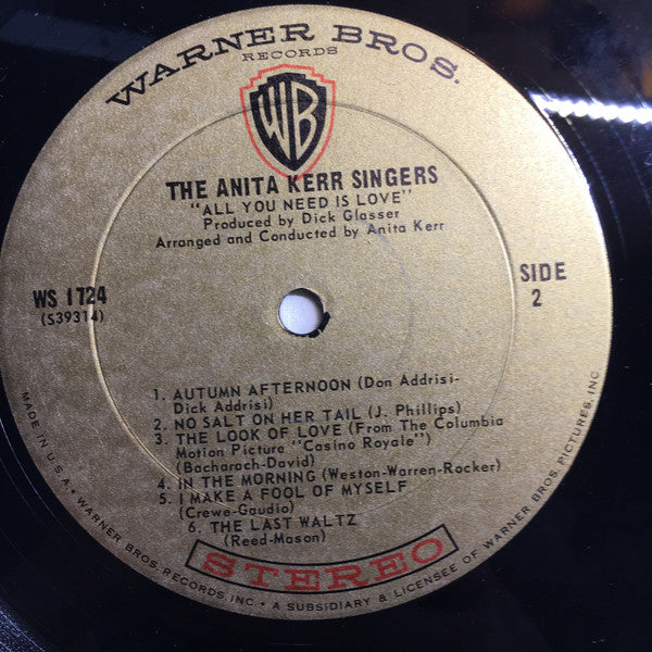 The Anita Kerr Singers : All You Need Is Love (LP, Album)