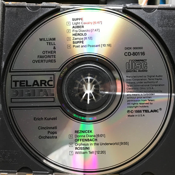 Erich Kunzel, Cincinnati Pops Orchestra : William Tell & Other Favorite Overtures (CD, Album, Club)