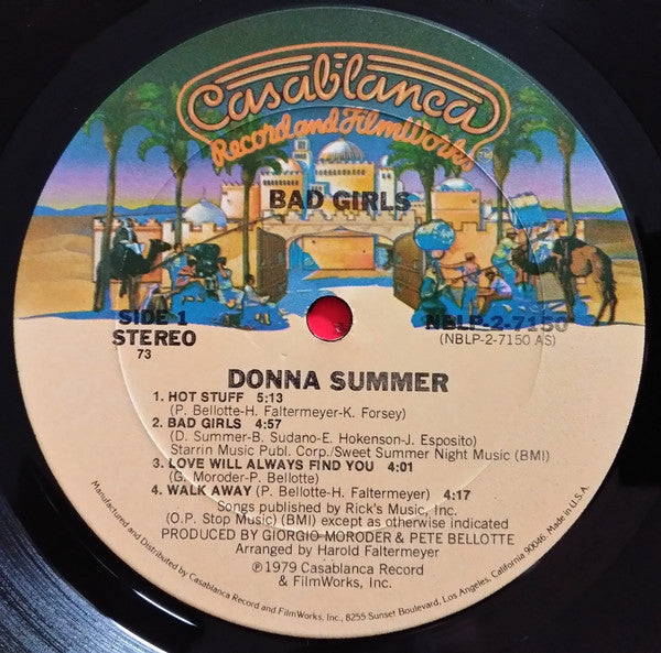 Donna Summer : Bad Girls (2xLP, Album, 73 )