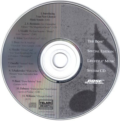 Various : The Bose® Special Edition Lifestyle® Music System CD (CD, Comp, Promo)
