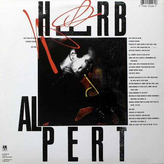 Herb Alpert : Keep Your Eye On Me (12", B)