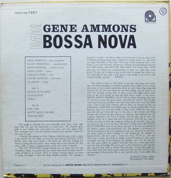 Gene Ammons : Bad! Bossa Nova (LP, Album)