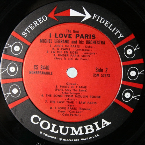 Michel Legrand Et Son Orchestre : The New I Love Paris (LP, Album)