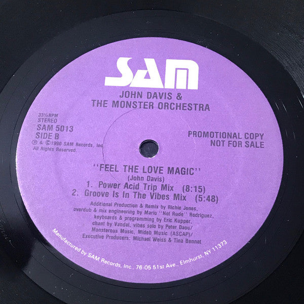 John Davis & The Monster Orchestra : Feel The Love Magic (12", Promo)