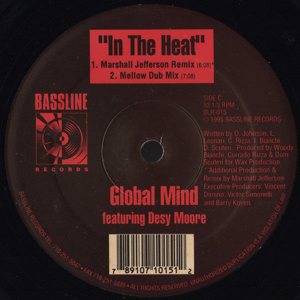 Global Mind Featuring Desy Moore : In The Heat (2x12")