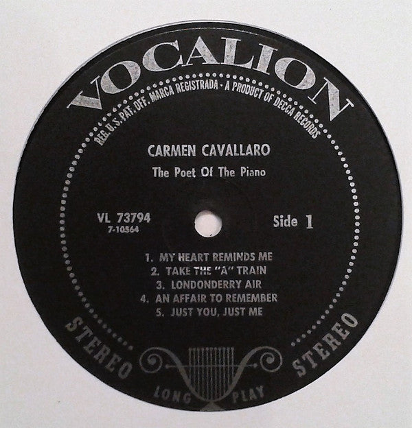 Carmen Cavallaro : The Poet Of The Piano (LP)