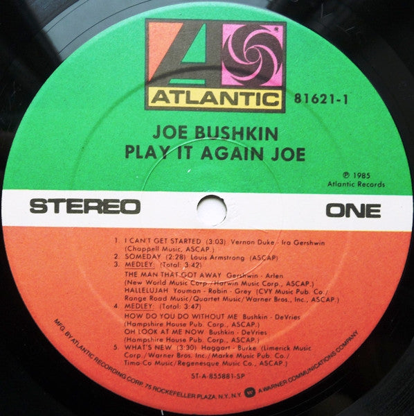 Joe Bushkin : Play It Again, Joe (LP, Album)