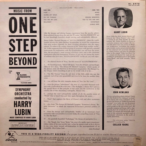 Harry Lubin : One Step Beyond (LP, Album, Mono)