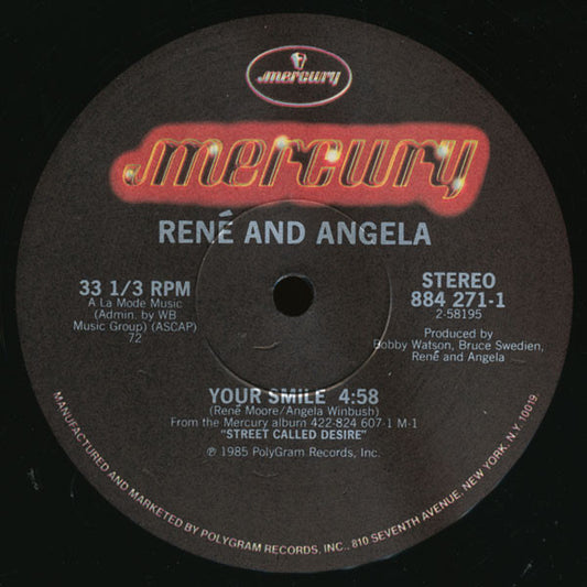 René & Angela : Your Smile (12")