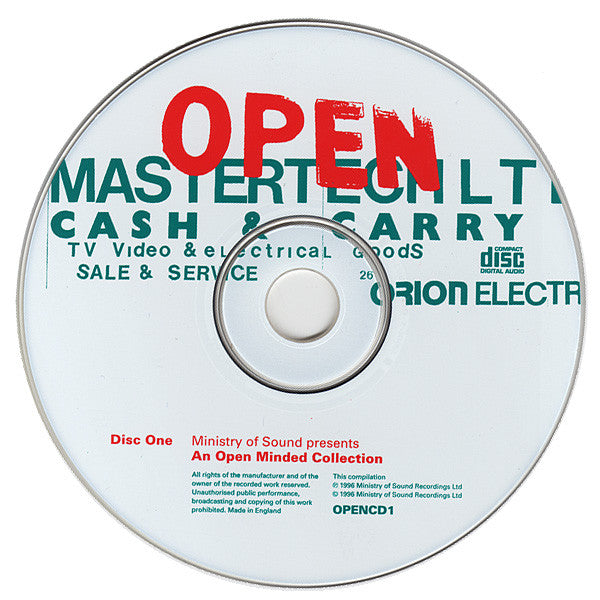 Various : Ministry Of Sound Presents Open (An Open Minded Collection) (2xCD, Comp)