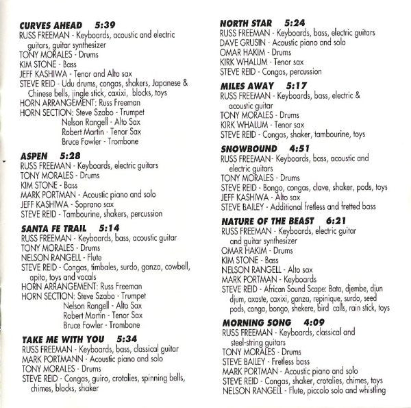 The Rippingtons Featuring Russ Freeman (2) : Curves Ahead (CD)