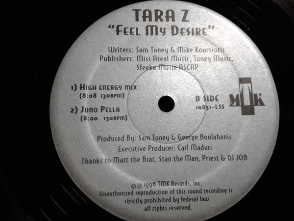 Tara Z : Feel My Desire (12")