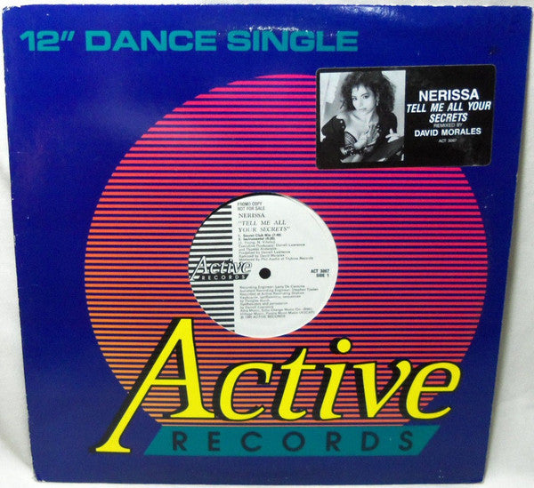 Nerissa : Tell Me All Your Secrets (12", Single, Promo)