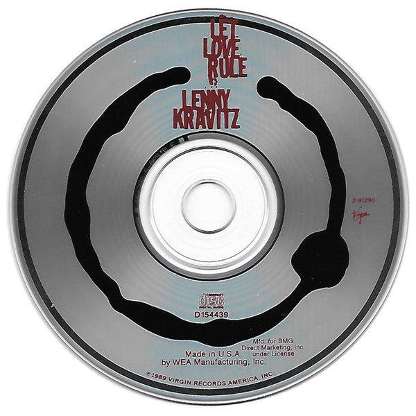 Lenny Kravitz : Let Love Rule (CD, Album, Club)