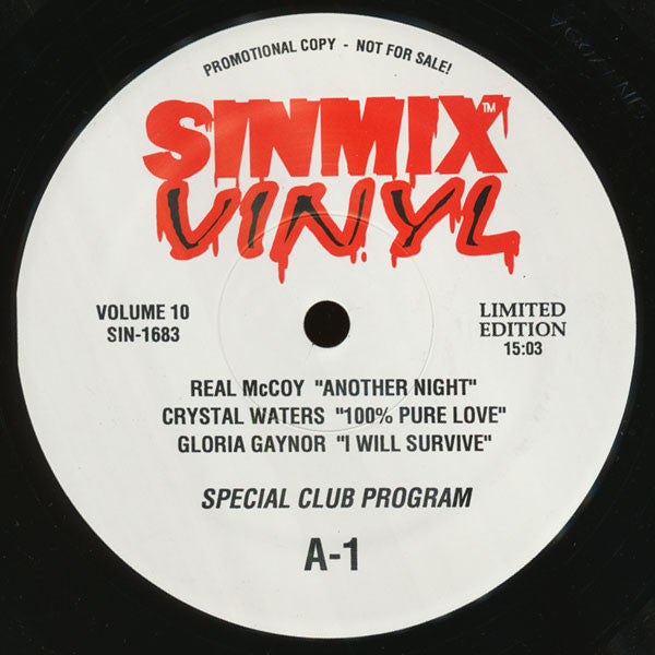 Various : Sinmix Volume 10 (2x12", Comp, Ltd, Promo)