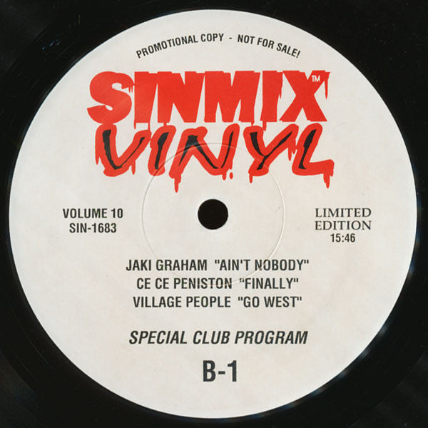 Various : Sinmix Volume 10 (2x12", Comp, Ltd, Promo)