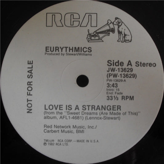 Eurythmics : Love Is A Stranger (12", Promo)