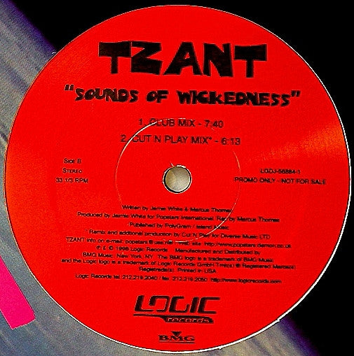 Tzant : Sounds Of Wickedness (12", Promo)