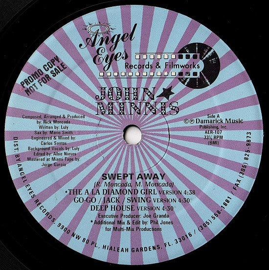 John Minnis : Swept Away (12", Promo)