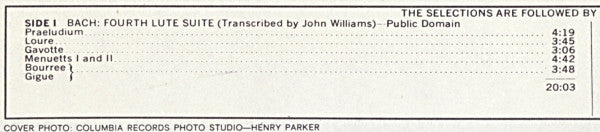 John Williams (7) : Columbia Records Presents John Williams (LP, Album)
