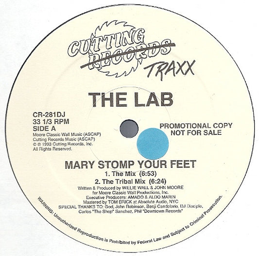 The Lab (3) : Mary Stomp Your Feet (12", Promo)