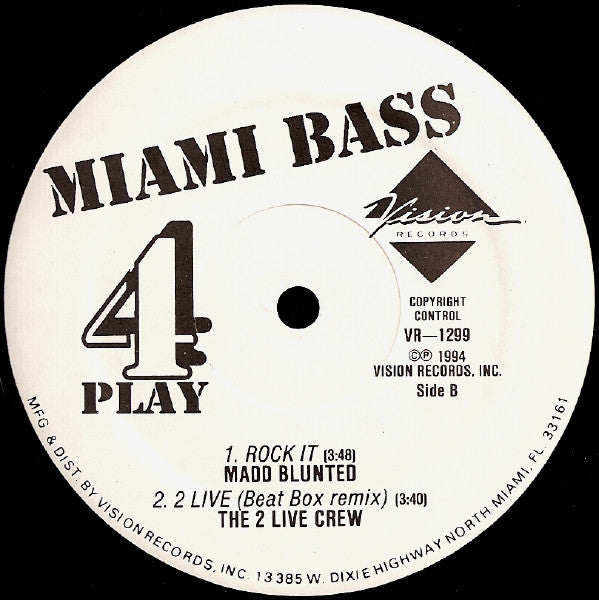 Various : Miami Bass 4 Play (12")