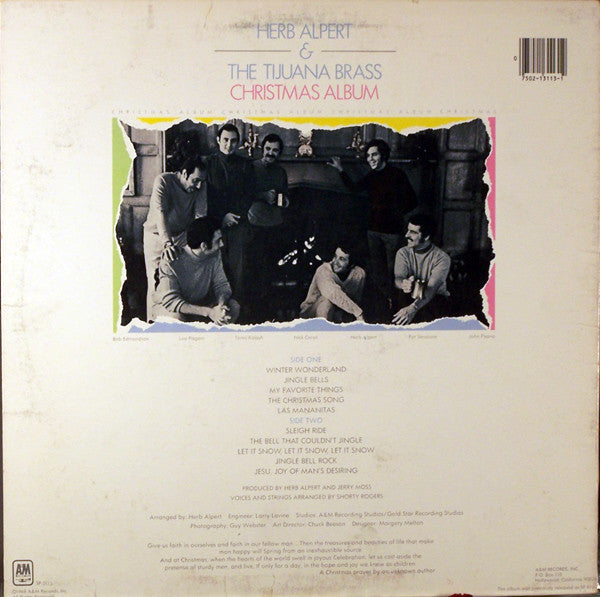 Herb Alpert & The Tijuana Brass : Christmas Album (LP, Album, RE, y)