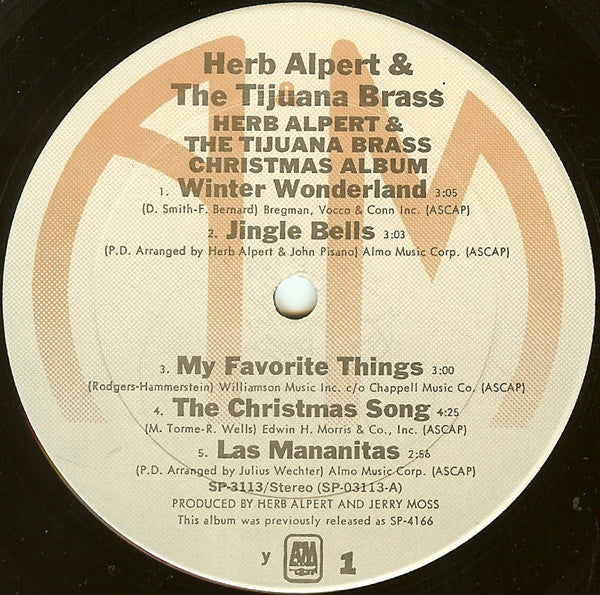 Herb Alpert & The Tijuana Brass : Christmas Album (LP, Album, RE, y)