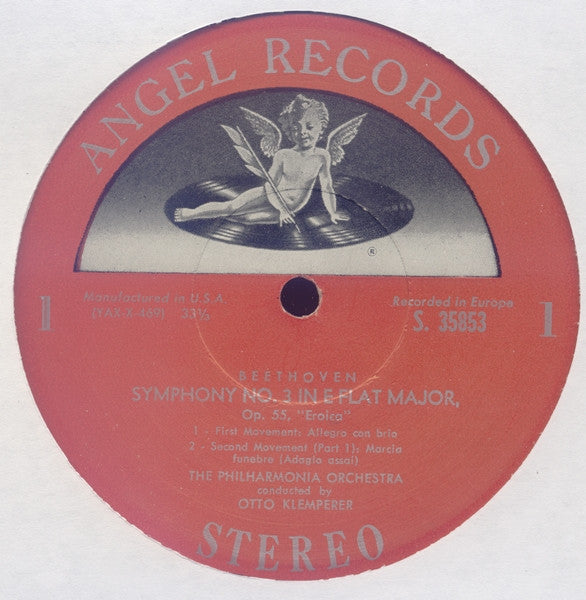 Ludwig Van Beethoven, Philharmonia Orchestra, Otto Klemperer : Symphony No. 3 "Eroica" (LP)