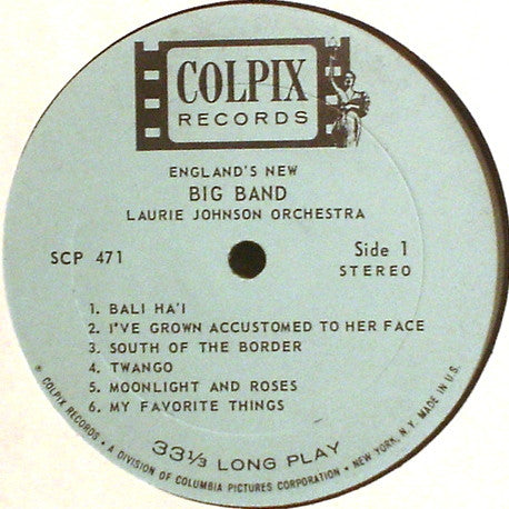 The Laurie Johnson Orchestra : England's New Big Band Sound (LP)