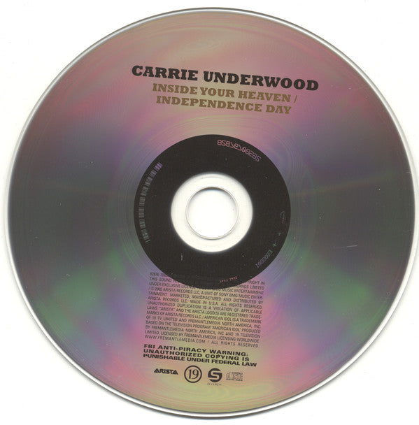 Carrie Underwood : Inside Your Heaven / Independence Day (CD, Single)