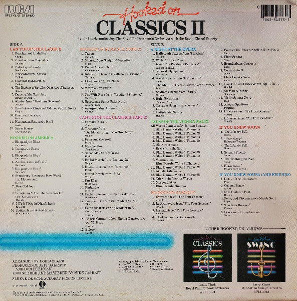 Louis Clark Conducting The Royal Philharmonic Orchestra With The The Royal Choral Society : (Can't Stop The Classics) Hooked On Classics II (LP, Album, Ind)