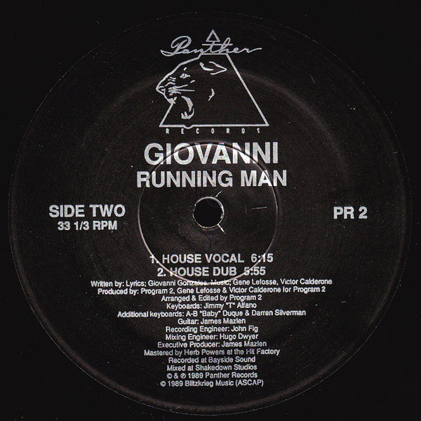 Giovanni : Running Man (12")