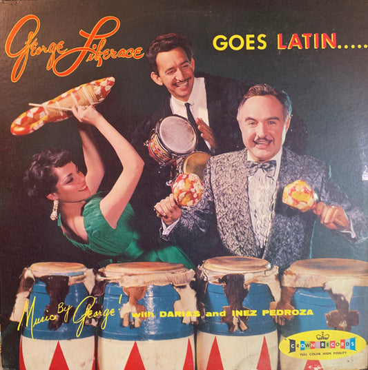 George Liberace And His Orchestra With Roger Darias And Inez Pedroza : George Liberace Goes Latin (LP, Album, Red)