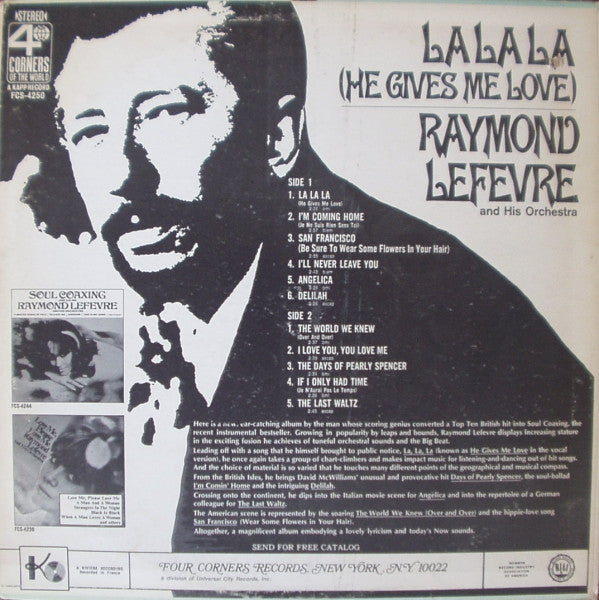 Raymond Lefèvre Et Son Grand Orchestre : La La La (He Gives Me Love) (LP, Comp)
