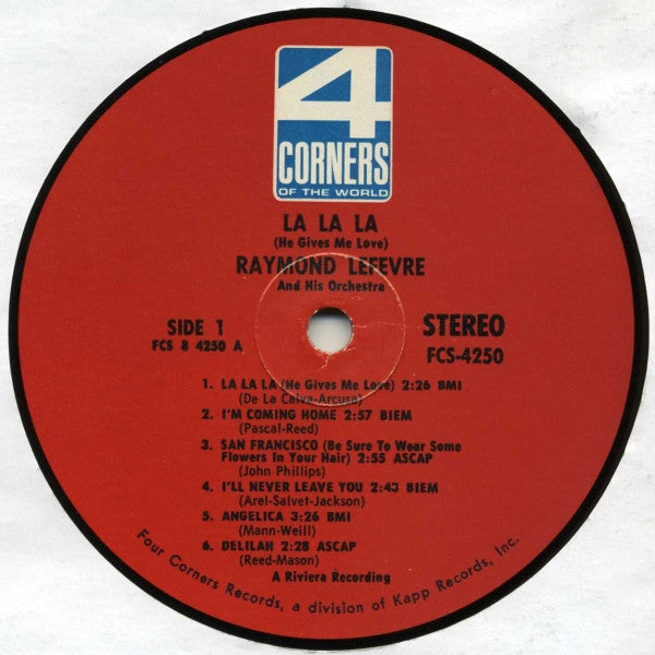 Raymond Lefèvre Et Son Grand Orchestre : La La La (He Gives Me Love) (LP, Comp)