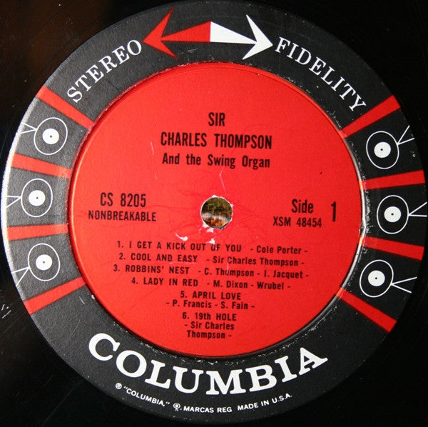 Sir Charles Thompson : Sir Charles Thompson And The Swing Organ (LP, Album)