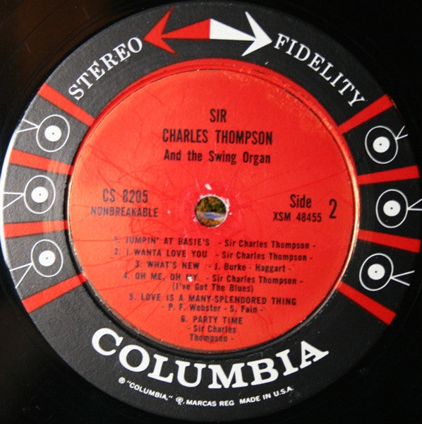 Sir Charles Thompson : Sir Charles Thompson And The Swing Organ (LP, Album)