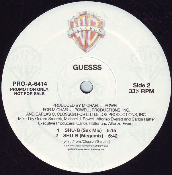 Guesss : Shu-B (12", Promo)