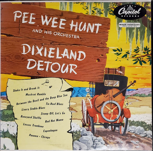 Pee Wee Hunt And His Orchestra : Dixieland Detour (LP, Album)